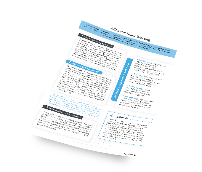 tokenisierung onepager von Intellix Capitalone Partners Tegernsee GmbH mockup